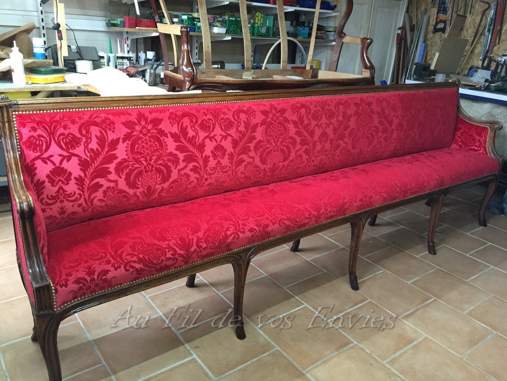 Château De Chambord-Banquette Estampillée Delanois