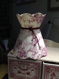 Abat-Jour Collerette Toile De Jouy